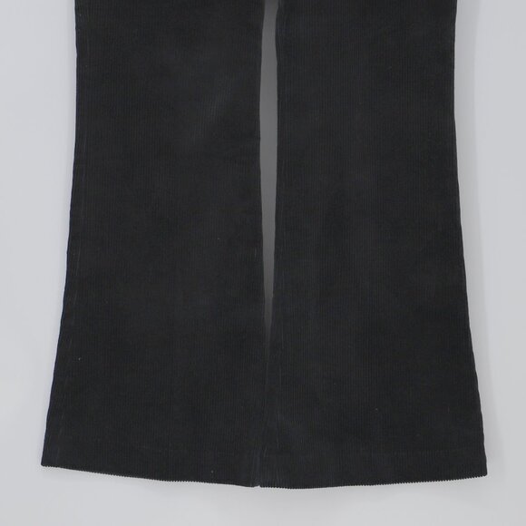 THEORY Women's Black Corduroy Flare Pants Trousers Size 8 - Picture 3 of 6